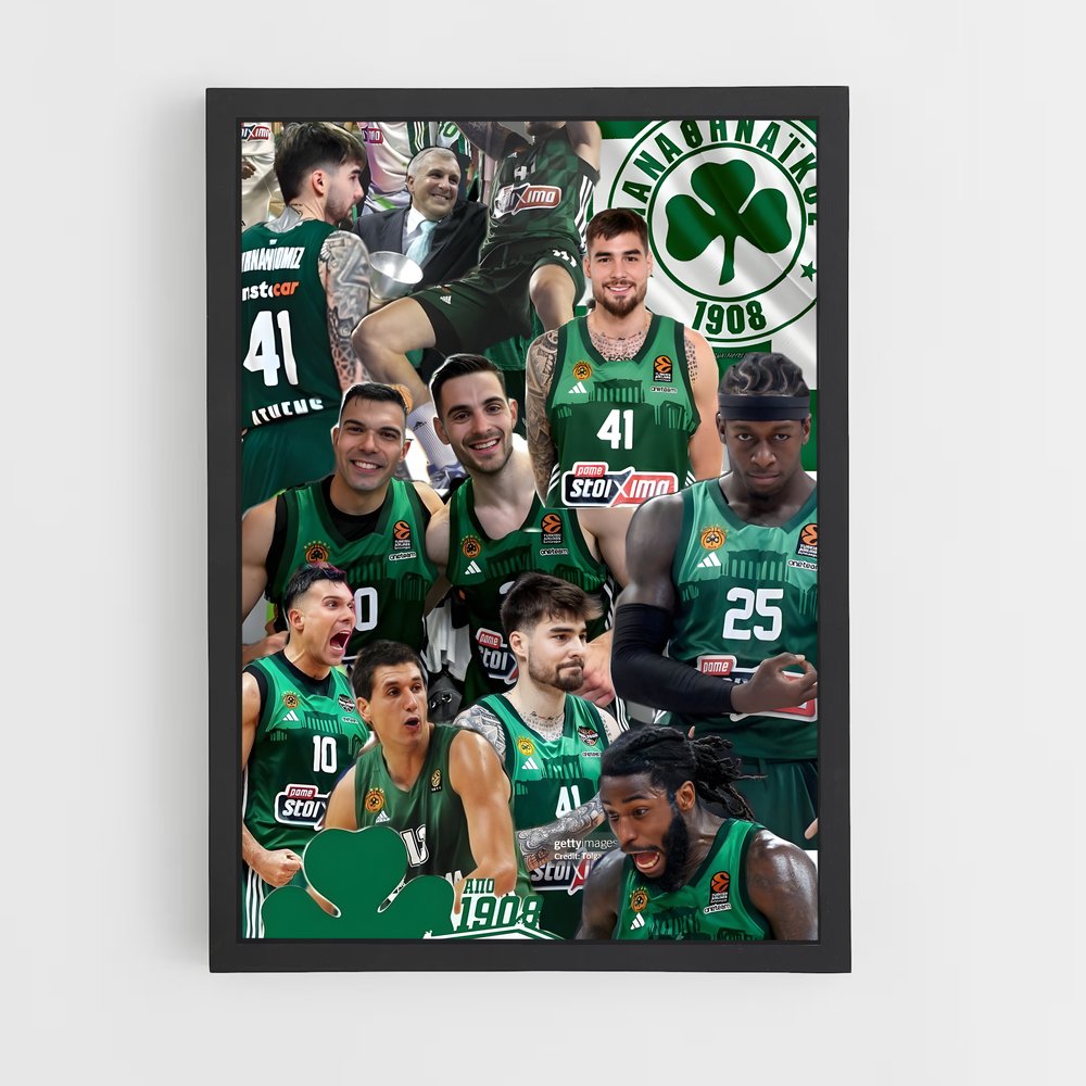 Poster Green Giants – affiche Basketball (vue 2)
